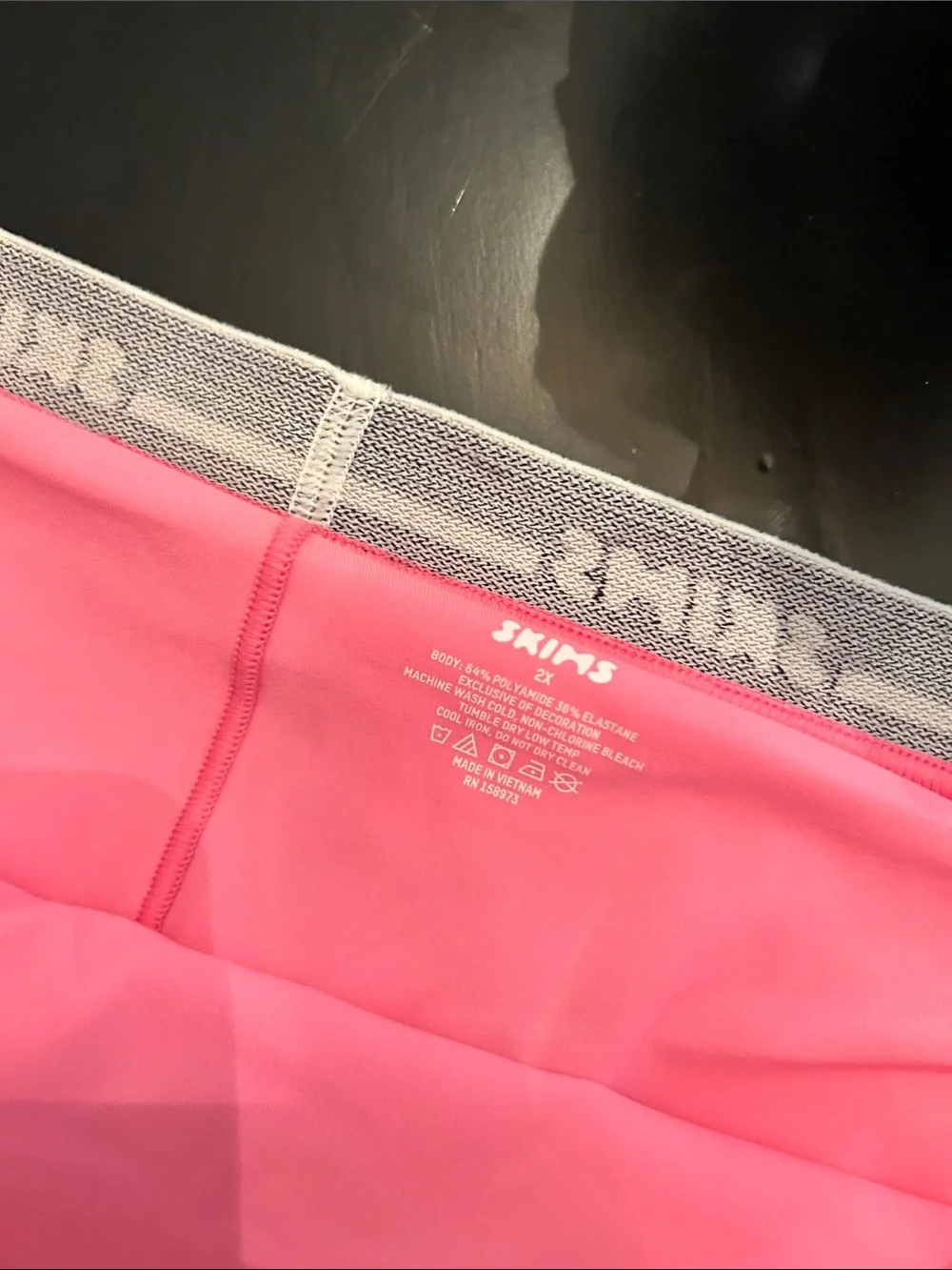 NWT SKIMS Skort Hot Pink Circle Skirt with Branded Waistband